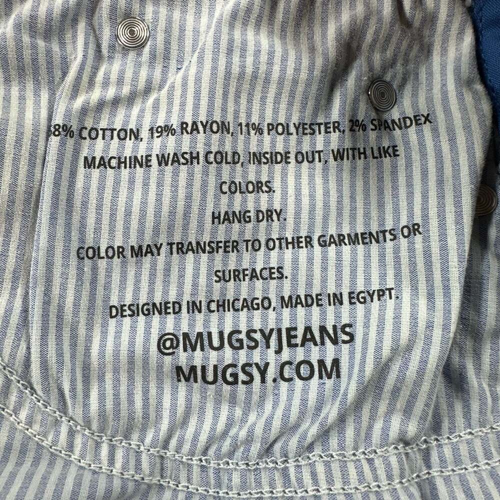 Mugsy Jeans Lake Shores Blue Denim Stretch Jeans Size 36X32 - Picture 4 of 9